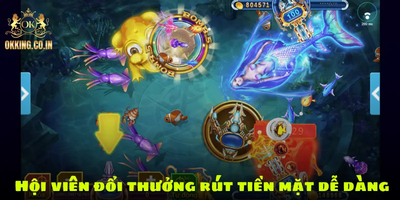 Hội viên đổi thưởng rút tiền mặt dễ dàng