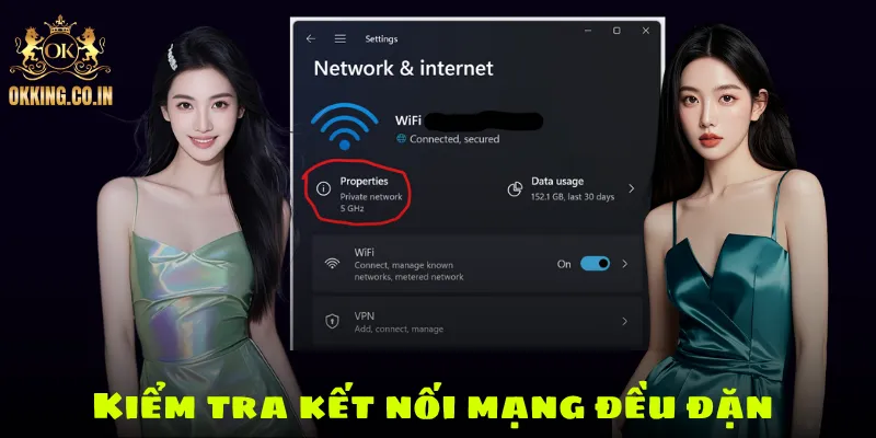 Kiểm tra kết nối mạng đều đặn