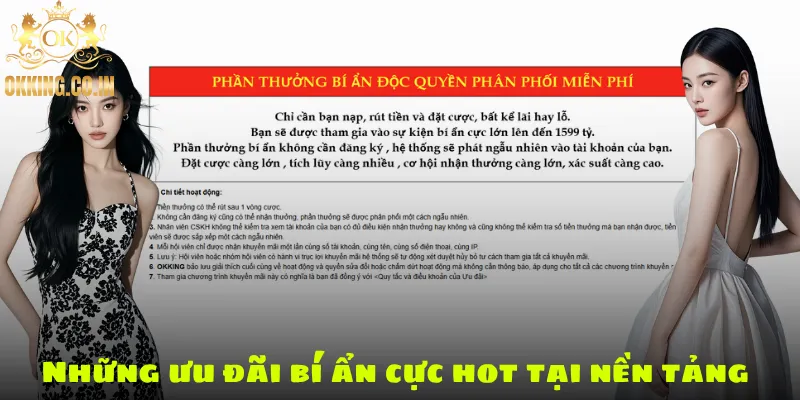 Những ưu đãi bí ẩn cực hot tại nền tảng